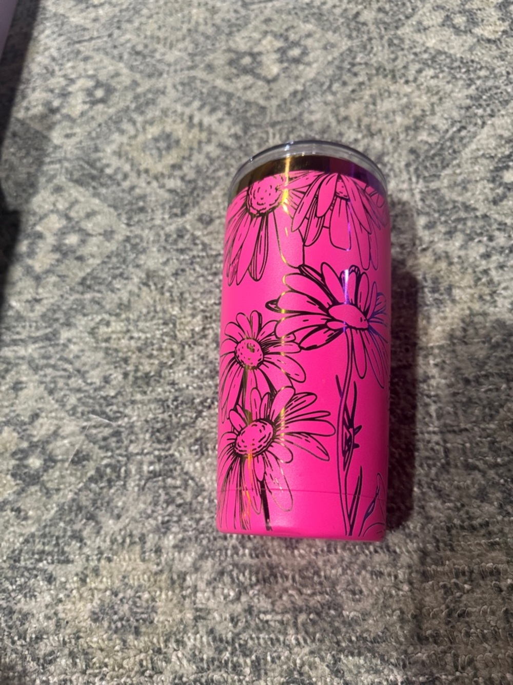Pink Floral Insulated Tumbler